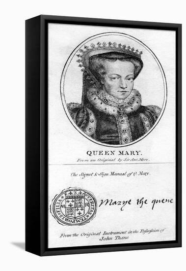 Queen Mary I of England-Antonis Mor-Framed Stretched Canvas
