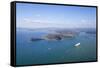 Queen Mary Ii Visits the Bay of Islands, Northland, North Island, New Zealand, Pacific-Doug Pearson-Framed Stretched Canvas