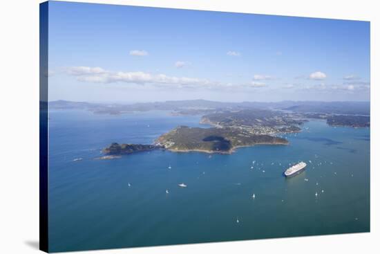 Queen Mary Ii Visits the Bay of Islands, Northland, North Island, New Zealand, Pacific-Doug Pearson-Stretched Canvas