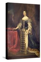 Queen Mary II-Godfrey Kneller-Stretched Canvas