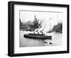 Queen Mary Leaves her New York Berth, c.1940-null-Framed Photographic Print