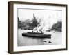 Queen Mary Leaves her New York Berth, c.1940-null-Framed Photographic Print