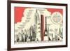 Queen Mary Length in Comparison-null-Framed Premium Giclee Print