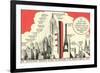 Queen Mary Length in Comparison-null-Framed Premium Giclee Print