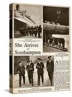 Queen Mary' Ocean Liner, at Southampton-null-Stretched Canvas