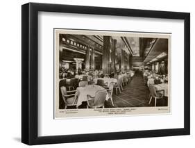 Queen Mary Ocean Liner, Cabin Restaurant-CR Hoffmann-Framed Photographic Print