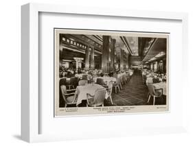 Queen Mary Ocean Liner, Cabin Restaurant-CR Hoffmann-Framed Photographic Print