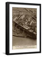 Queen Mary Ocean Liner Crisis Stops Work-null-Framed Art Print