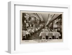 Queen Mary Ocean Liner, Dining Saloon-CR Hoffmann-Framed Photographic Print