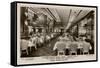 Queen Mary Ocean Liner, Dining Saloon-CR Hoffmann-Framed Stretched Canvas