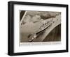 Queen Mary' Ocean Liner, Down the River Clyde-null-Framed Art Print