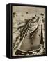 Queen Mary' Ocean Liner, Entering Dry Dock at Southampton-null-Framed Stretched Canvas