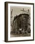 Queen Mary Ocean Liner, in Construction-null-Framed Photographic Print