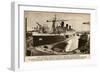 Queen Mary Ocean Liner, Ready for Journey Down the Clyde-null-Framed Art Print