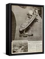 Queen Mary' Ocean Liner to Greenock, Inverclyde-null-Framed Stretched Canvas