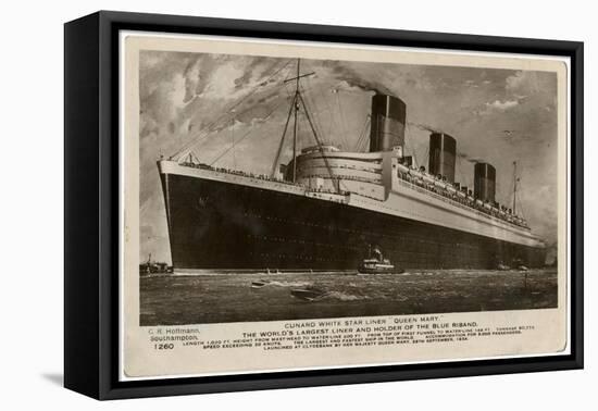 'Queen Mary' Ocean Liner-null-Framed Stretched Canvas