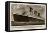 'Queen Mary' Ocean Liner-null-Framed Stretched Canvas