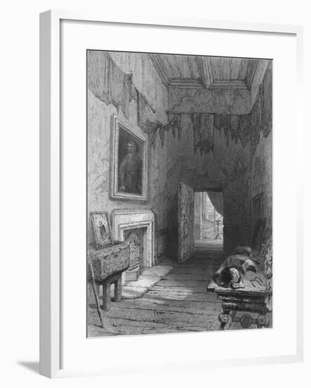 'Queen Mary's Closet, Holyrood. (Scene of the Murder of Rizzio)', c1850-Ebenezer Challis-Framed Giclee Print