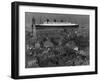 Queen Mary Ship Sailing Past Greenock in 1936-null-Framed Premium Photographic Print