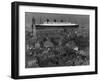 Queen Mary Ship Sailing Past Greenock in 1936-null-Framed Photographic Print