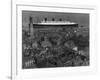 Queen Mary Ship Sailing Past Greenock in 1936-null-Framed Photographic Print