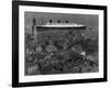 Queen Mary Ship Sailing Past Greenock in 1936-null-Framed Photographic Print