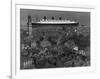 Queen Mary Ship Sailing Past Greenock in 1936-null-Framed Photographic Print