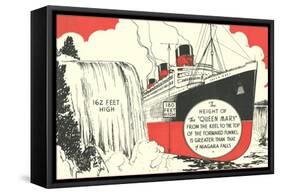 Queen Mary versus Niagara Falls-null-Framed Stretched Canvas