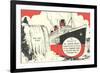 Queen Mary versus Niagara Falls-null-Framed Premium Giclee Print