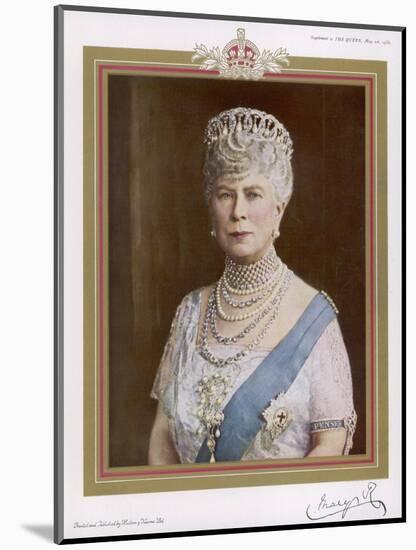 Queen Mary Wife of George V in 1935-null-Mounted Art Print