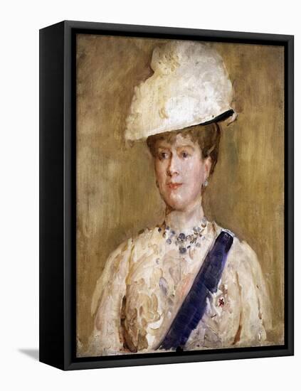 Queen Mary-Solomon Joseph Solomon-Framed Stretched Canvas