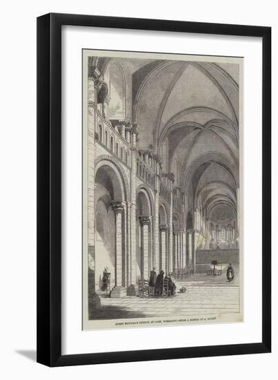 Queen Matilda's Church at Caen, Normandy-null-Framed Giclee Print