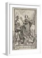 Queen Morgan le Fay, illustration, 'Stories of King Arthur and the Round Table' by Beatrice Clay-Dora Curtis-Framed Giclee Print