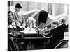 Queen Mother and Prince Charles, Prince Edward and Prince Andrew in Carriage at Silver Jubilee 1977-null-Stretched Canvas