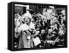 Queen Mother at Sandwich in Kent-null-Framed Stretched Canvas