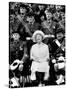 Queen Mother Sitting with Soldiers of the 1st Battalion 51st Highland Volunteers-null-Stretched Canvas