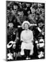 Queen Mother Sitting with Soldiers of the 1st Battalion 51st Highland Volunteers-null-Mounted Photographic Print