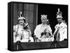 Queen Mother with Members of the Royal Family on the Balcony of Buckingham Palace-null-Framed Stretched Canvas