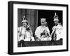 Queen Mother with Members of the Royal Family on the Balcony of Buckingham Palace-null-Framed Photographic Print