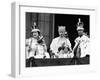 Queen Mother with Members of the Royal Family on the Balcony of Buckingham Palace-null-Framed Photographic Print