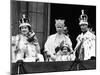 Queen Mother with Members of the Royal Family on the Balcony of Buckingham Palace-null-Mounted Photographic Print