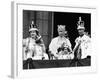 Queen Mother with Members of the Royal Family on the Balcony of Buckingham Palace-null-Framed Photographic Print