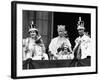 Queen Mother with Members of the Royal Family on the Balcony of Buckingham Palace-null-Framed Photographic Print