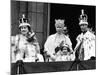 Queen Mother with Members of the Royal Family on the Balcony of Buckingham Palace-null-Mounted Photographic Print