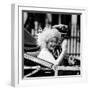 Queen Mother with Prince Charles Waving as They Ride in the Royal Carriage c.1985-null-Framed Photographic Print