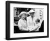 Queen Mother with Princess Diana and Prince William in an open carriage-null-Framed Photographic Print