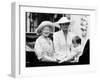 Queen Mother with Princess Diana and Prince William in an open carriage-null-Framed Photographic Print