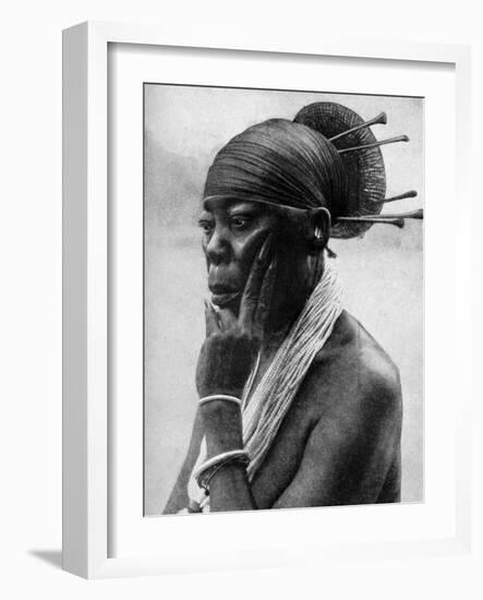 Queen Nenzima of the Mangbetu, Belgian Congo (Congo Republi), 1922-H Lang-Framed Giclee Print