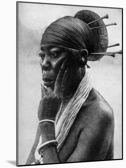 Queen Nenzima of the Mangbetu, Belgian Congo (Congo Republi), 1922-H Lang-Mounted Giclee Print