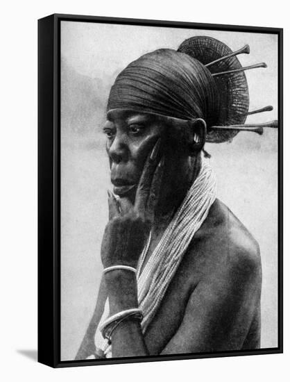 Queen Nenzima of the Mangbetu, Belgian Congo (Congo Republi), 1922-H Lang-Framed Stretched Canvas